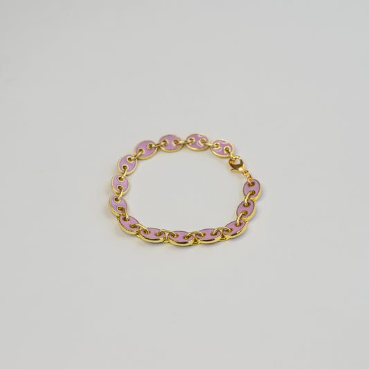 Pulsera - Eslabones lilas