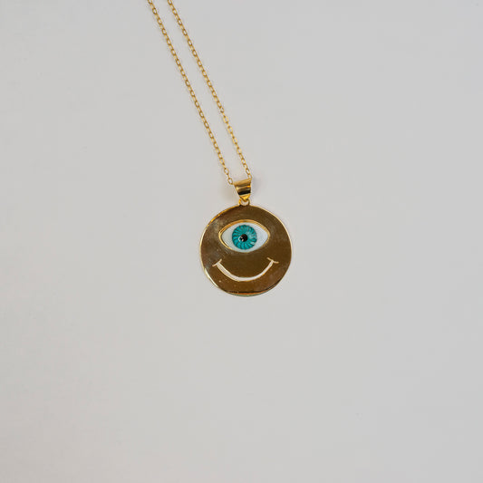 Collar - Happy face con ojo