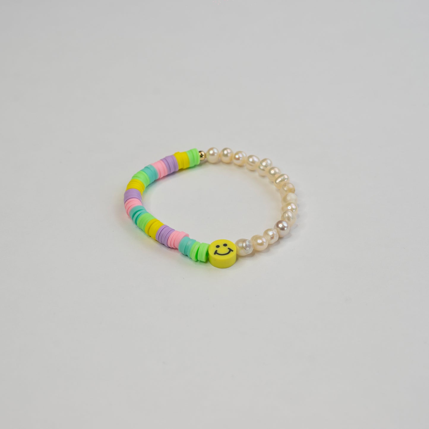 Pulsera - Happy face con perla